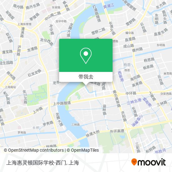 上海惠灵顿国际学校-西门地图
