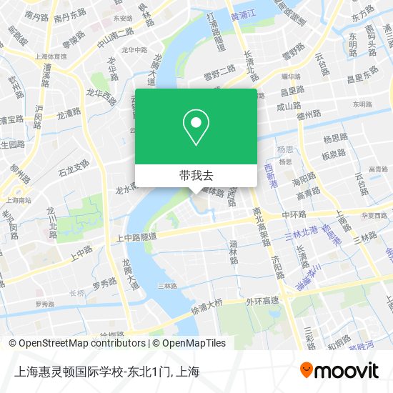 上海惠灵顿国际学校-东北1门地图
