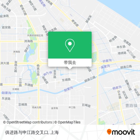 俱进路与申江路交叉口地图