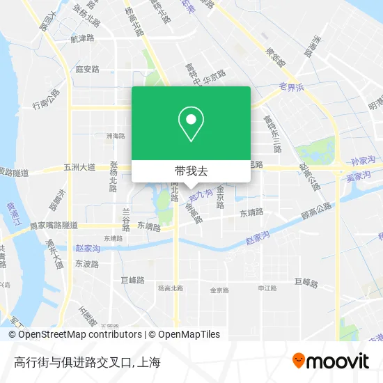 高行街与俱进路交叉口地图