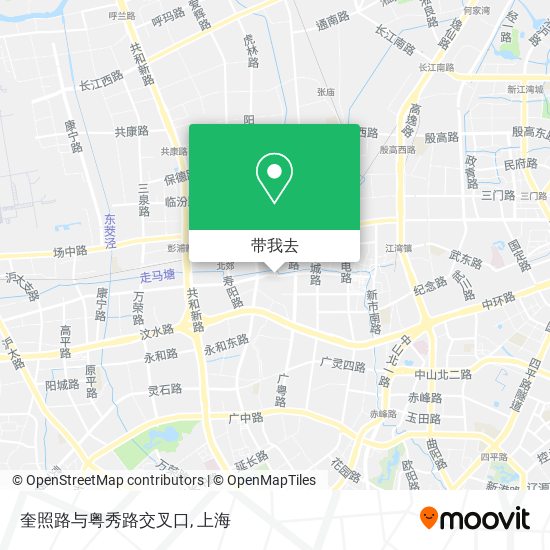 奎照路与粤秀路交叉口地图