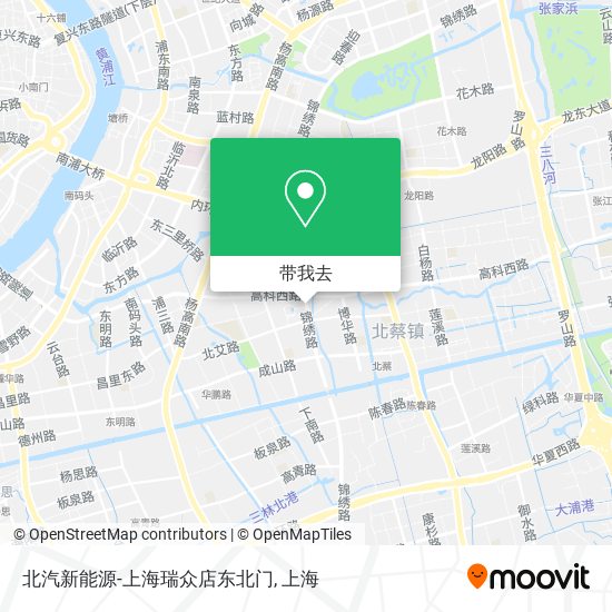 北汽新能源-上海瑞众店东北门地图