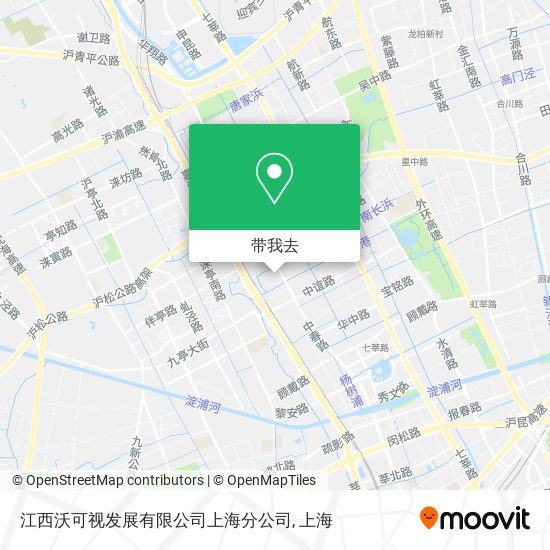 江西沃可视发展有限公司上海分公司地图