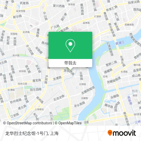 龙华烈士纪念馆-1号门地图