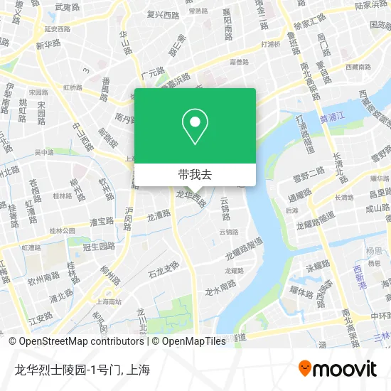 龙华烈士陵园-1号门地图