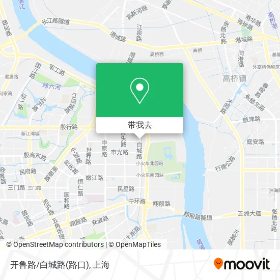 开鲁路/白城路(路口)地图