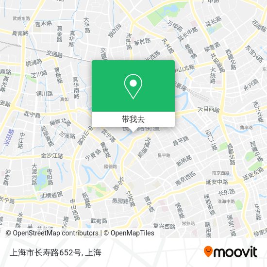 上海市长寿路652号地图