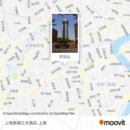 上海新镇江大酒店地图