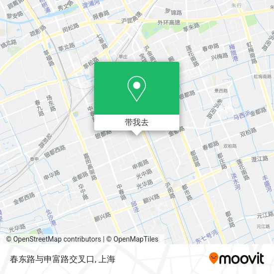 春东路与申富路交叉口地图