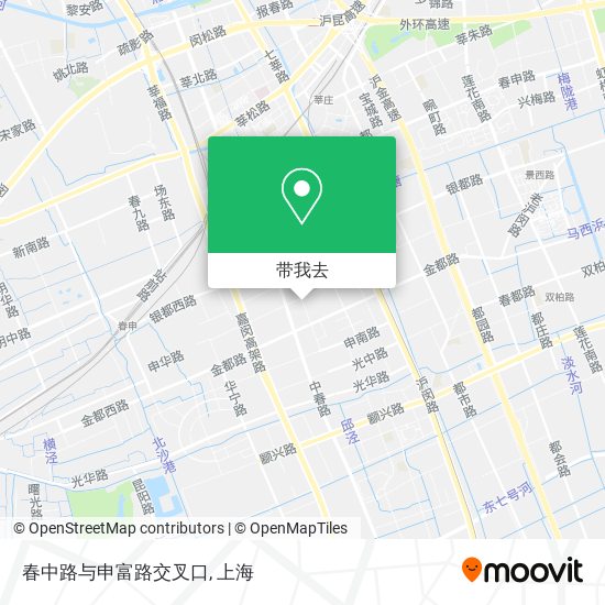 春中路与申富路交叉口地图