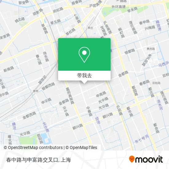 春中路与申富路交叉口地图