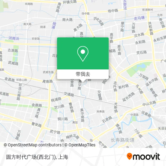 圆方时代广场(西北门)地图