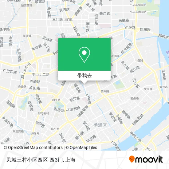 凤城三村小区西区-西3门地图