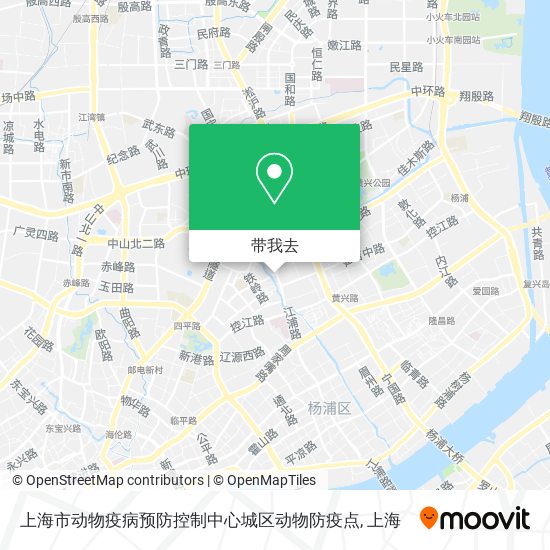 上海市动物疫病预防控制中心城区动物防疫点地图