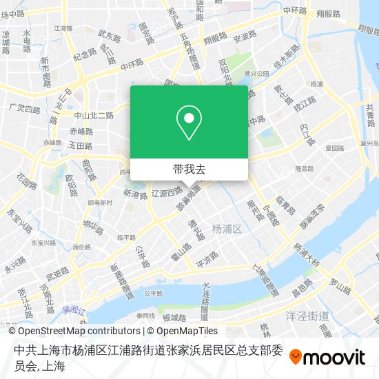 中共上海市杨浦区江浦路街道张家浜居民区总支部委员会地图