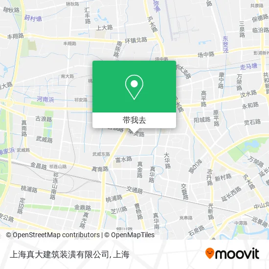 上海真大建筑装潢有限公司地图