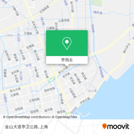 金山大道亭卫公路地图
