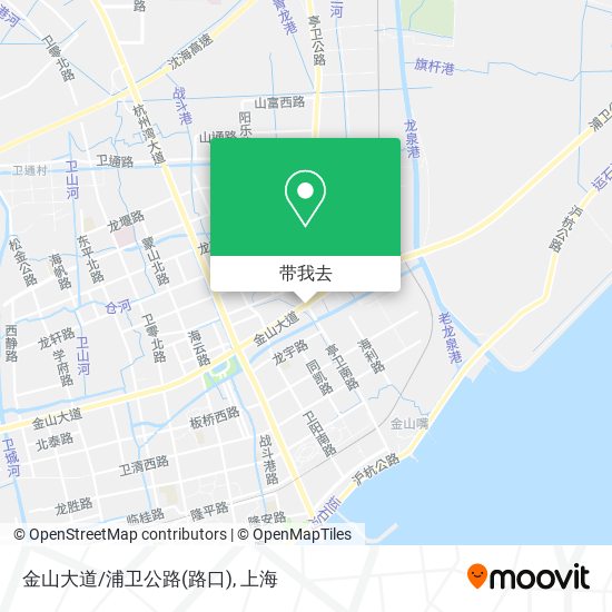 金山大道/浦卫公路(路口)地图