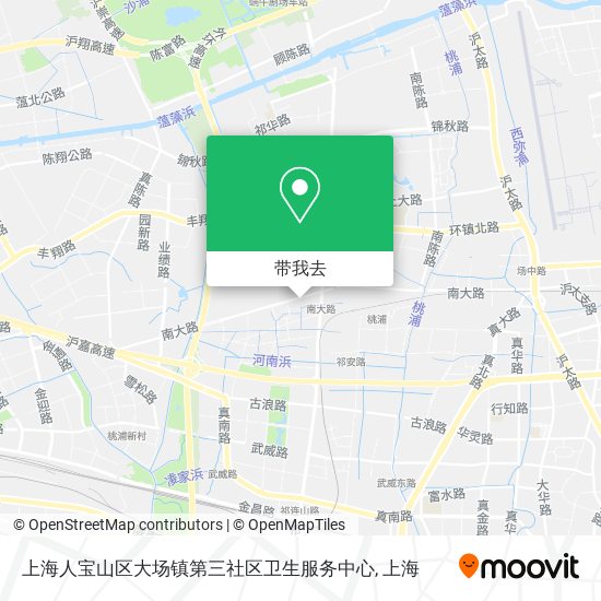上海人宝山区大场镇第三社区卫生服务中心地图