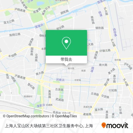 上海人宝山区大场镇第三社区卫生服务中心地图