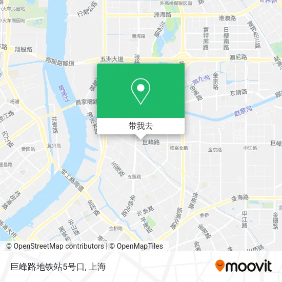 巨峰路地铁站5号口地图