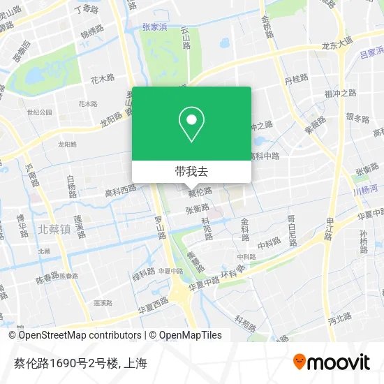 蔡伦路1690号2号楼地图