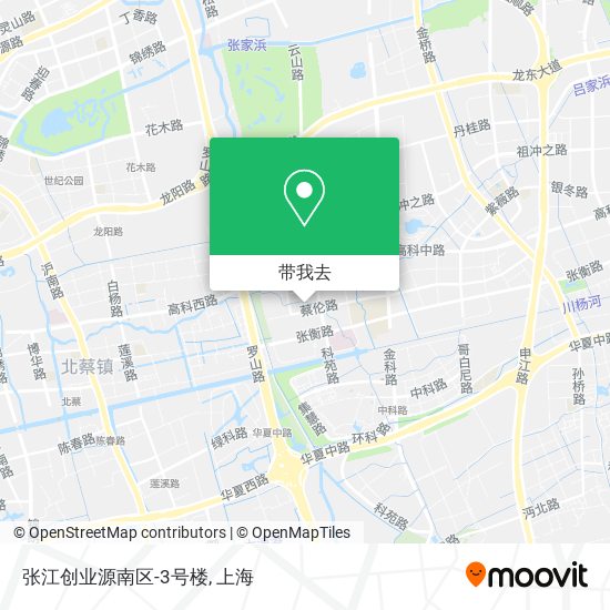 张江创业源南区-3号楼地图