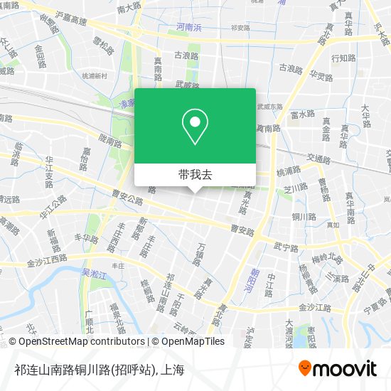祁连山南路铜川路(招呼站)地图