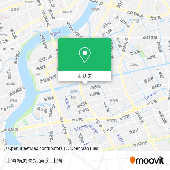 上海杨思医院-急诊地图