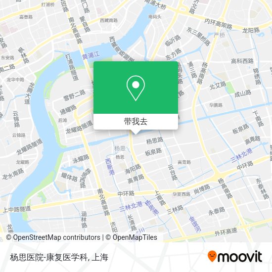 杨思医院-康复医学科地图