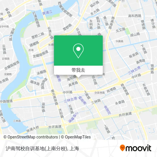 沪南驾校自训基地(上南分校)地图