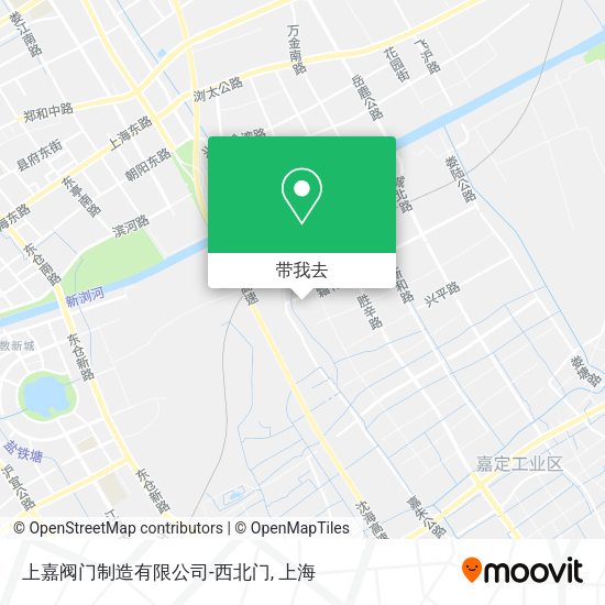 上嘉阀门制造有限公司-西北门地图