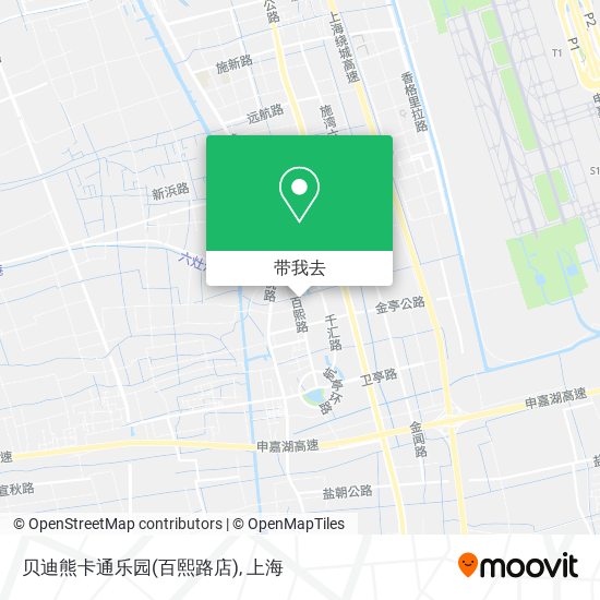 贝迪熊卡通乐园(百熙路店)地图