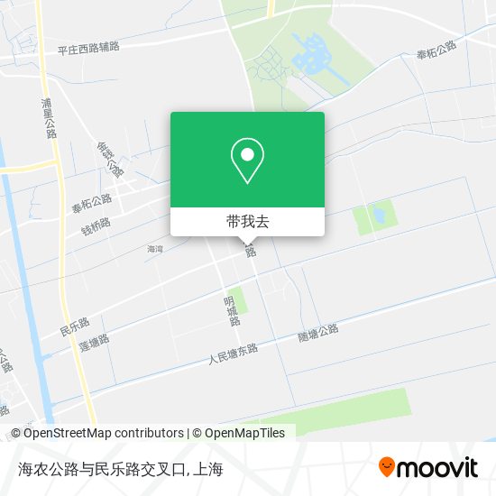 海农公路与民乐路交叉口地图