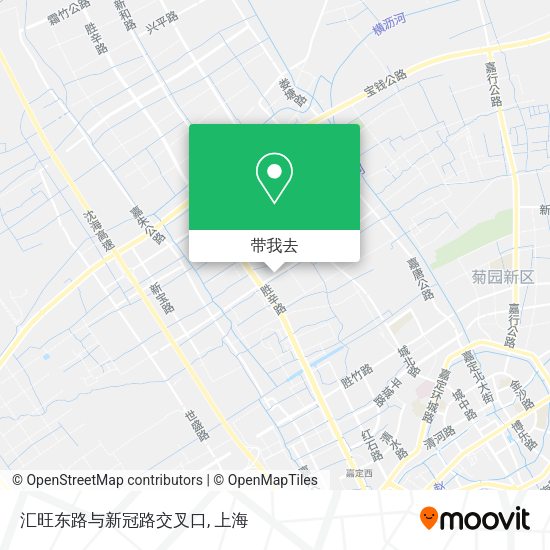 汇旺东路与新冠路交叉口地图