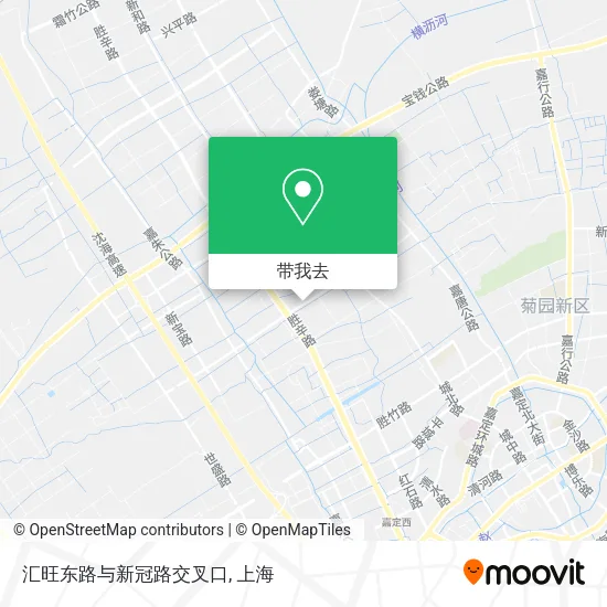 汇旺东路与新冠路交叉口地图