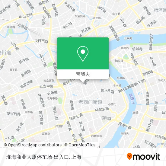 淮海商业大厦停车场-出入口地图