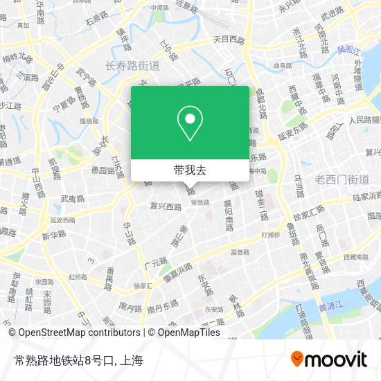 常熟路地铁站8号口地图