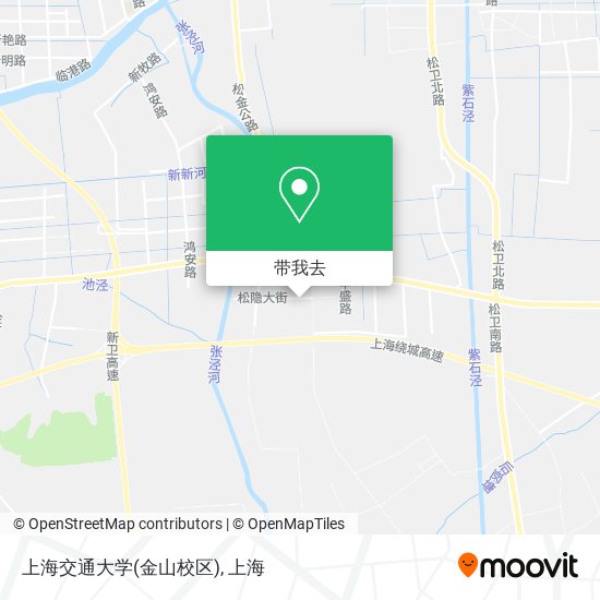上海交通大学(金山校区)地图