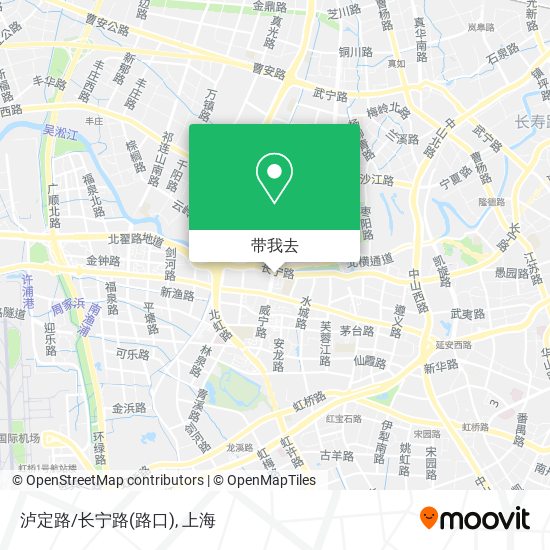 泸定路/长宁路(路口)地图