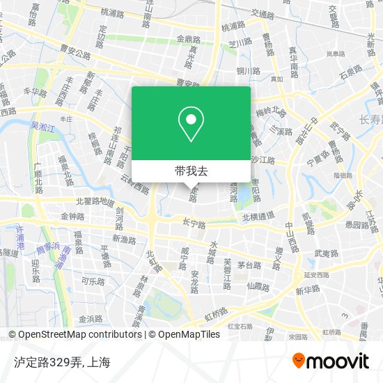 泸定路329弄地图