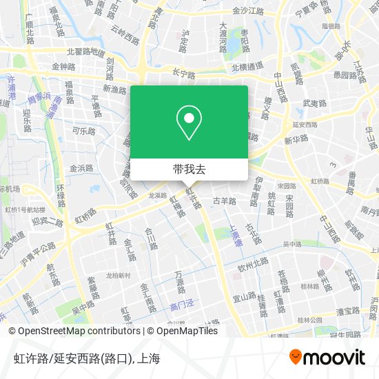 虹许路/延安西路(路口)地图