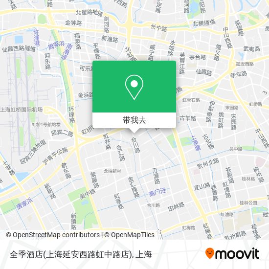 全季酒店(上海延安西路虹中路店)地图
