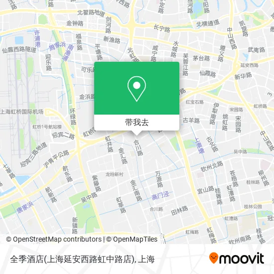 全季酒店(上海延安西路虹中路店)地图