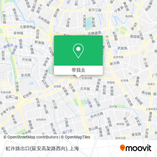 虹许路出口(延安高架路西向)地图