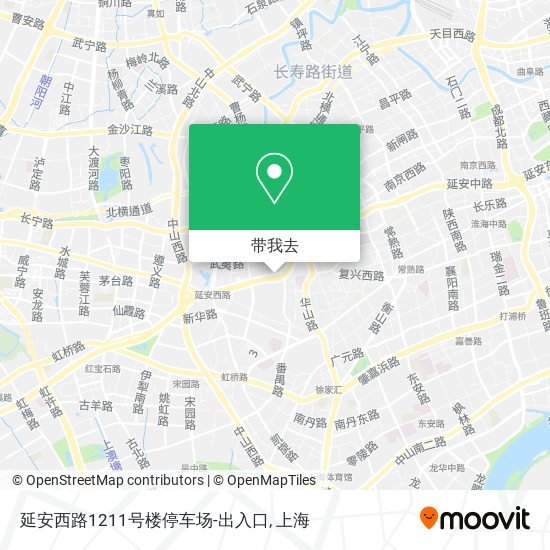 延安西路1211号楼停车场-出入口地图