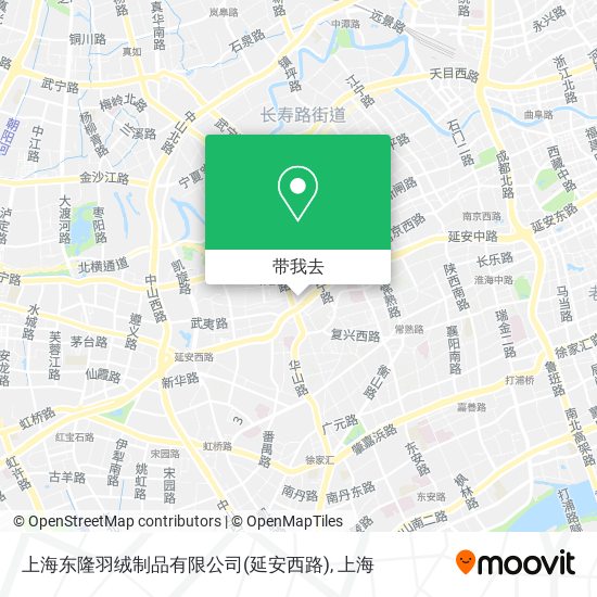 上海东隆羽绒制品有限公司(延安西路)地图