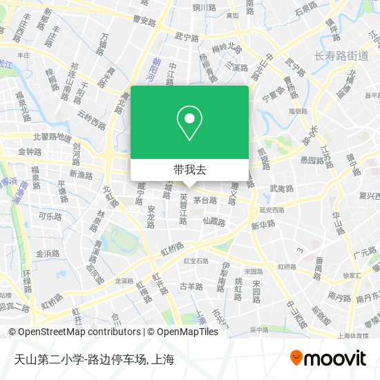 天山第二小学-路边停车场地图