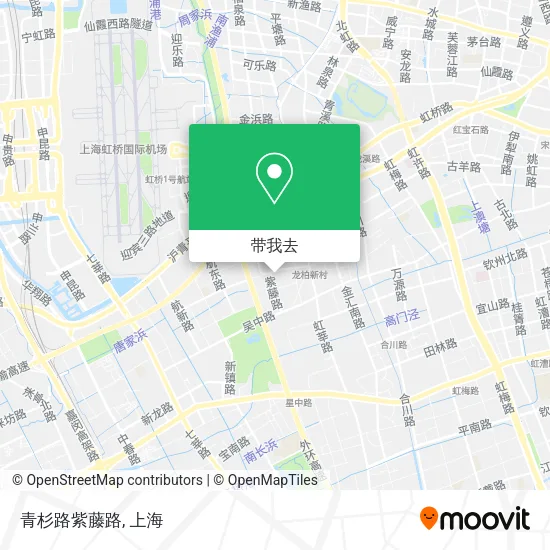 青杉路紫藤路地图