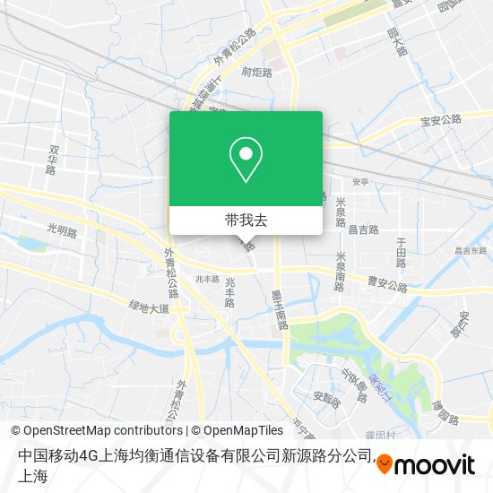 中国移动4G上海均衡通信设备有限公司新源路分公司地图